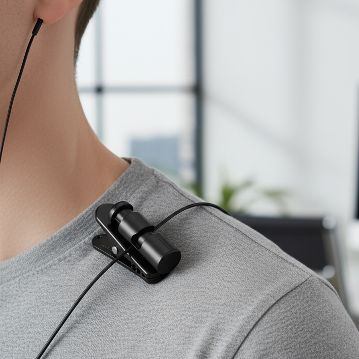 Wired Earphone Mic - Clip di fissaggio per cuffie (1-10