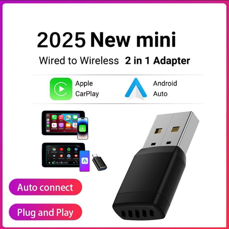 Bluetooth Adapter Receiver - Adattatore wireless Smart Wireless CarPlay Android