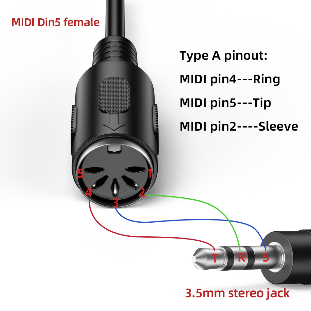 2 pezzi tipo A MIDI a TRS 3,5  - Cable Extension 3.5 recensione e prezzo
